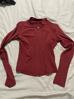3/$30  Maroon Full-Zip Athletic Jacket